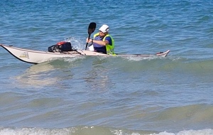 Coach Laurent qui assurait la sécu de Fannette pendant le 10 kms
