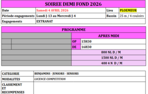 Soirée demi-fond
